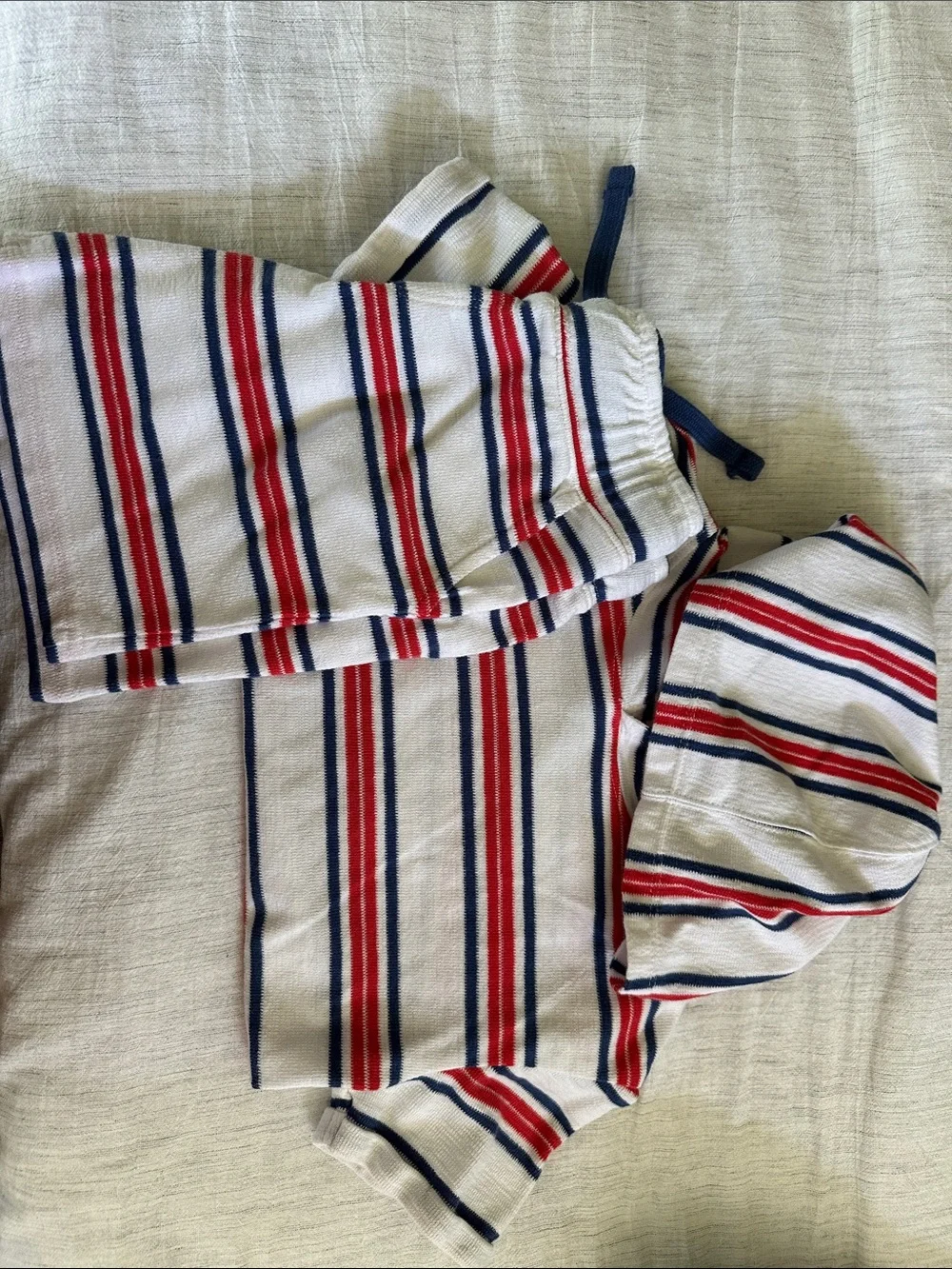 Cat & Jack Red, Navy & White Striped Kids Set